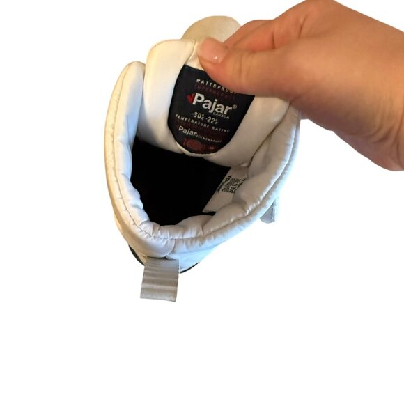 Super Stylish Pajar White Winter Boots white snow apres ski Theona wedge heel - Picture 5 of 10